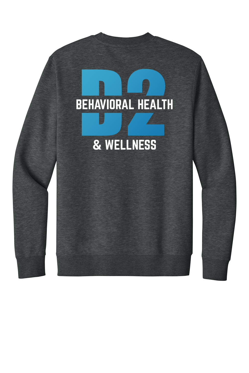 D2 Dt6104 Heathered Charcoal Back