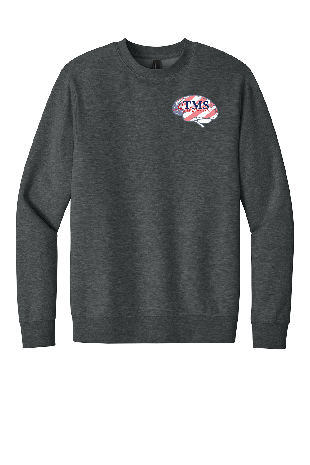 Etms Dt6104 Heathered Charcoal Front Etms Dt6104 Heathered Charcoal Front