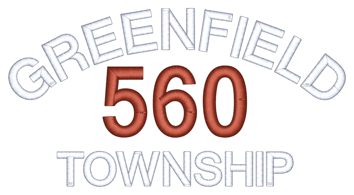 Greenfield 560 Township Embroidery Logo Greenfield 560 Township embroidery logo