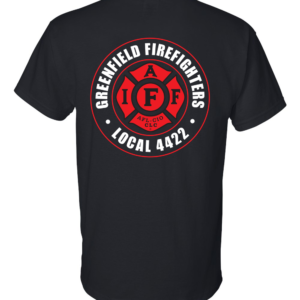 Greenfield_Local4422_Badge T-Shirt gildan-8000 black back