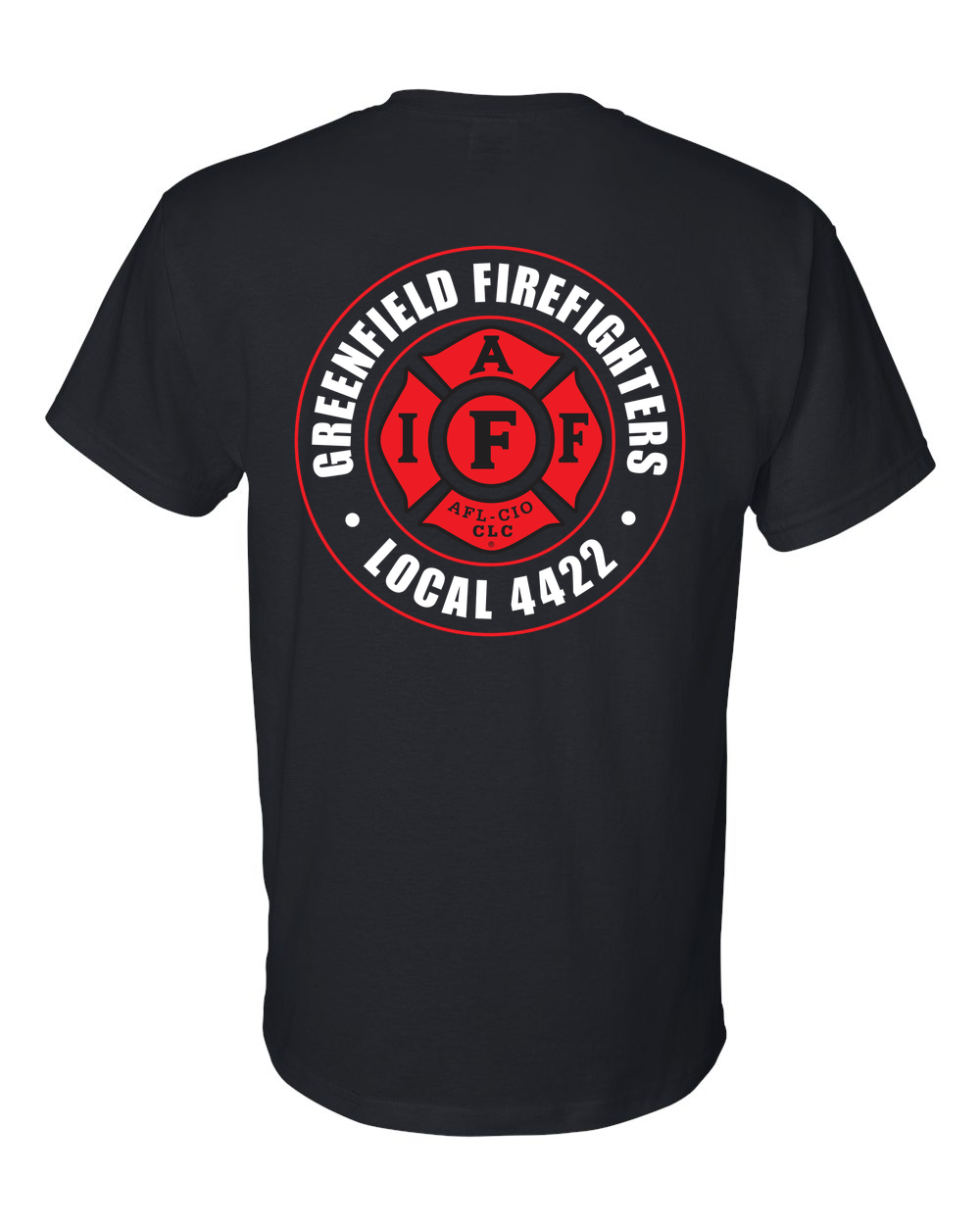 Greenfield_Local4422_Badge T-Shirt gildan-8000 black back