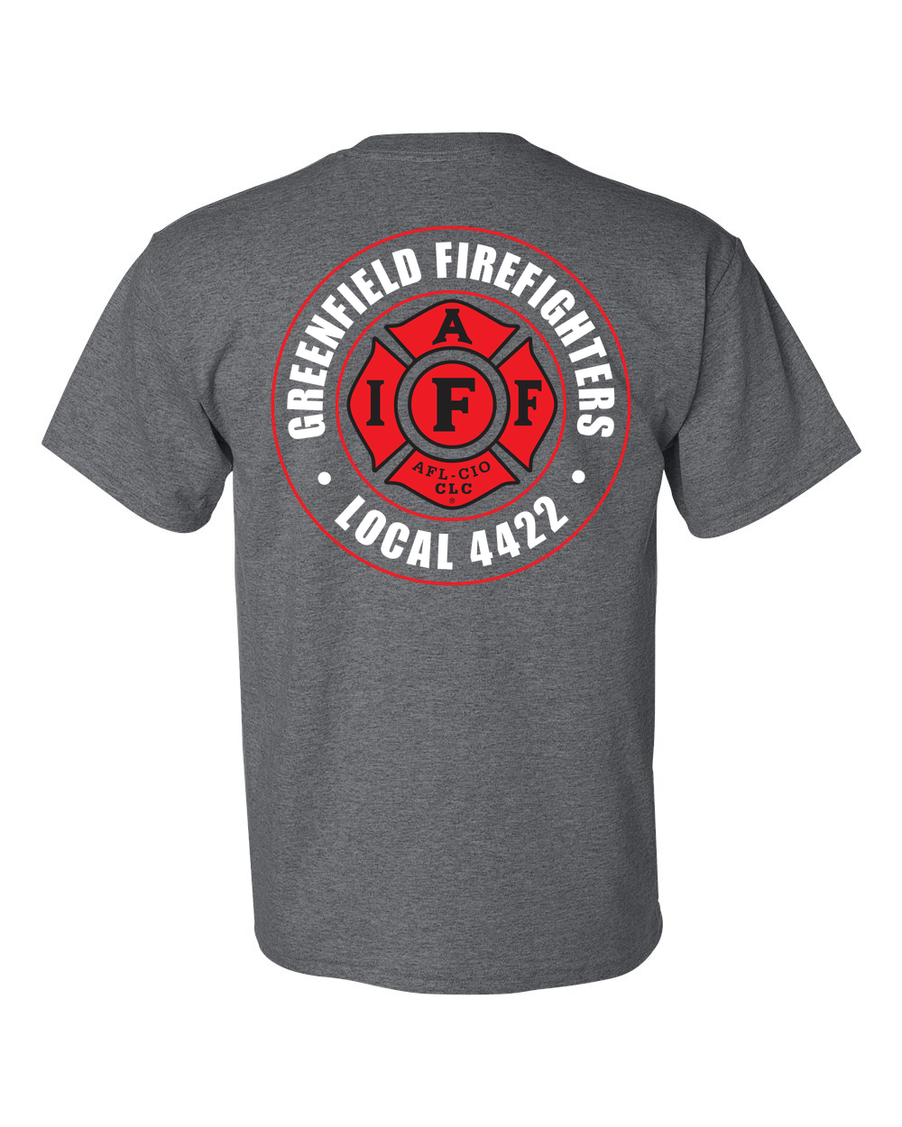 Greenfield_Local4422_Badge T-Shirt gildan-8000 dark-heather back