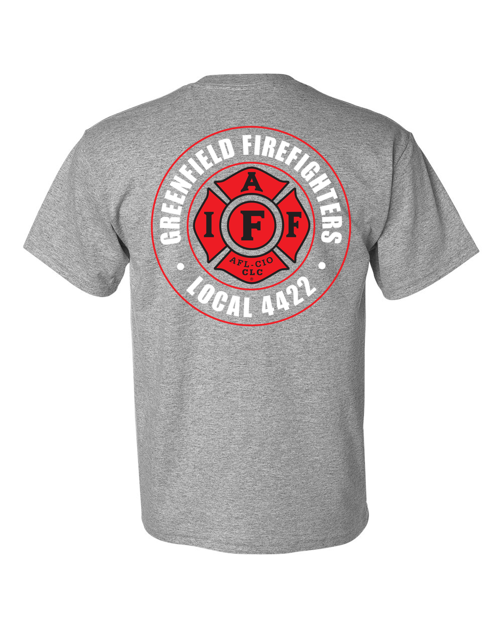 Greenfield_Local4422_Badge T-Shirt gildan-8000 sport-grey back
