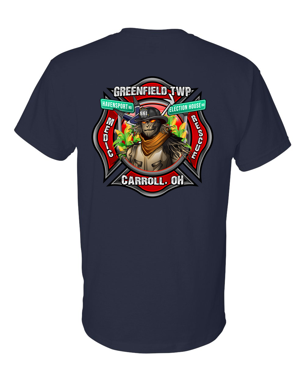 Greenfield_StationUnion_Shirt2 T-Shirt gildan-8000 navy back