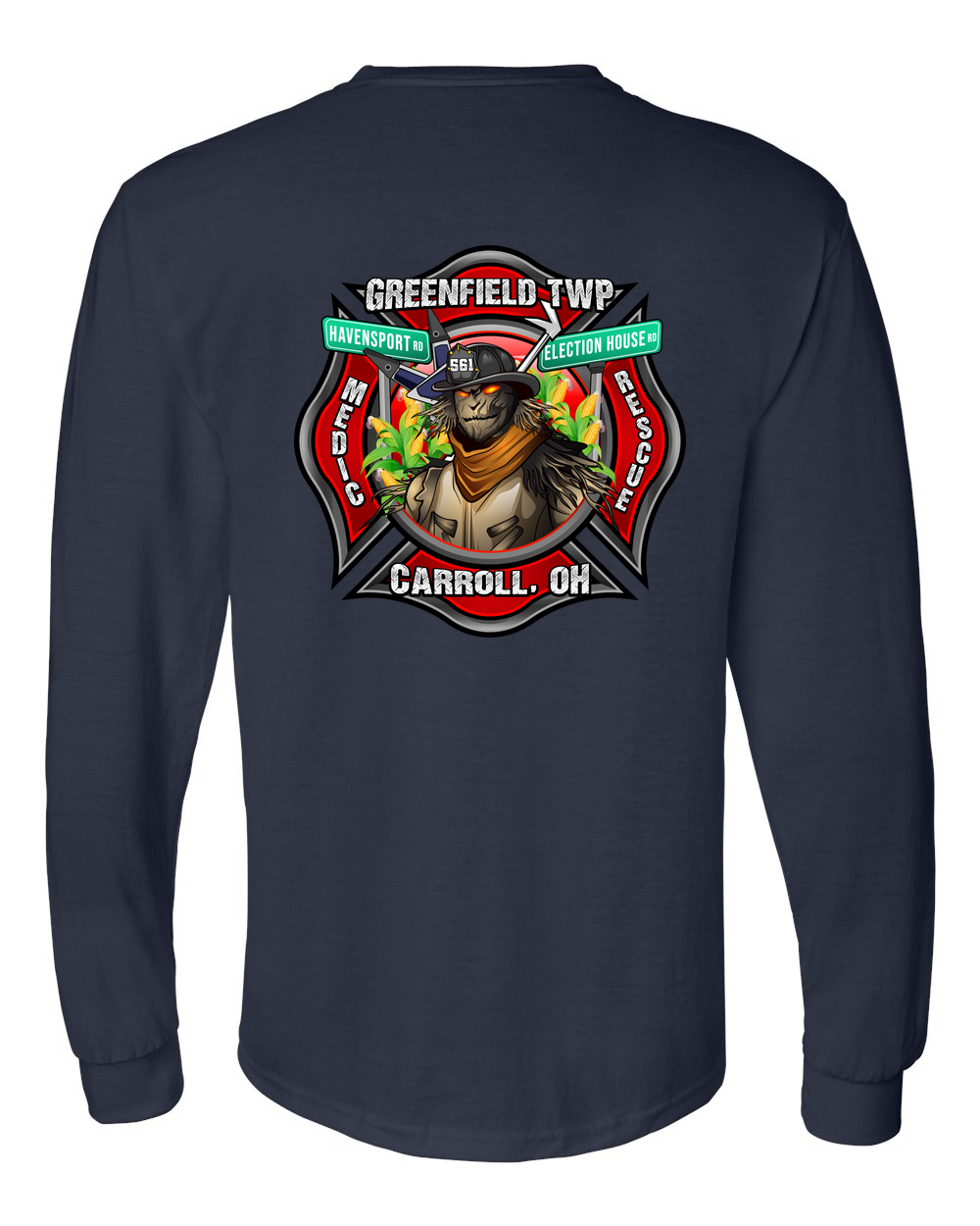 Greenfield_StationUnion_Shirt2 Long-Sleeve gildan-8400 navy back