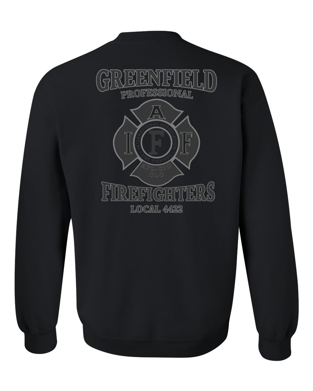 Greenfield Union Crewneck gildan-18000 black back