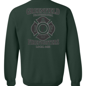 Greenfield Union Crewneck gildan-18000 forest-green back