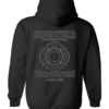Greenfield Union Hoodie gildan-18500 black back