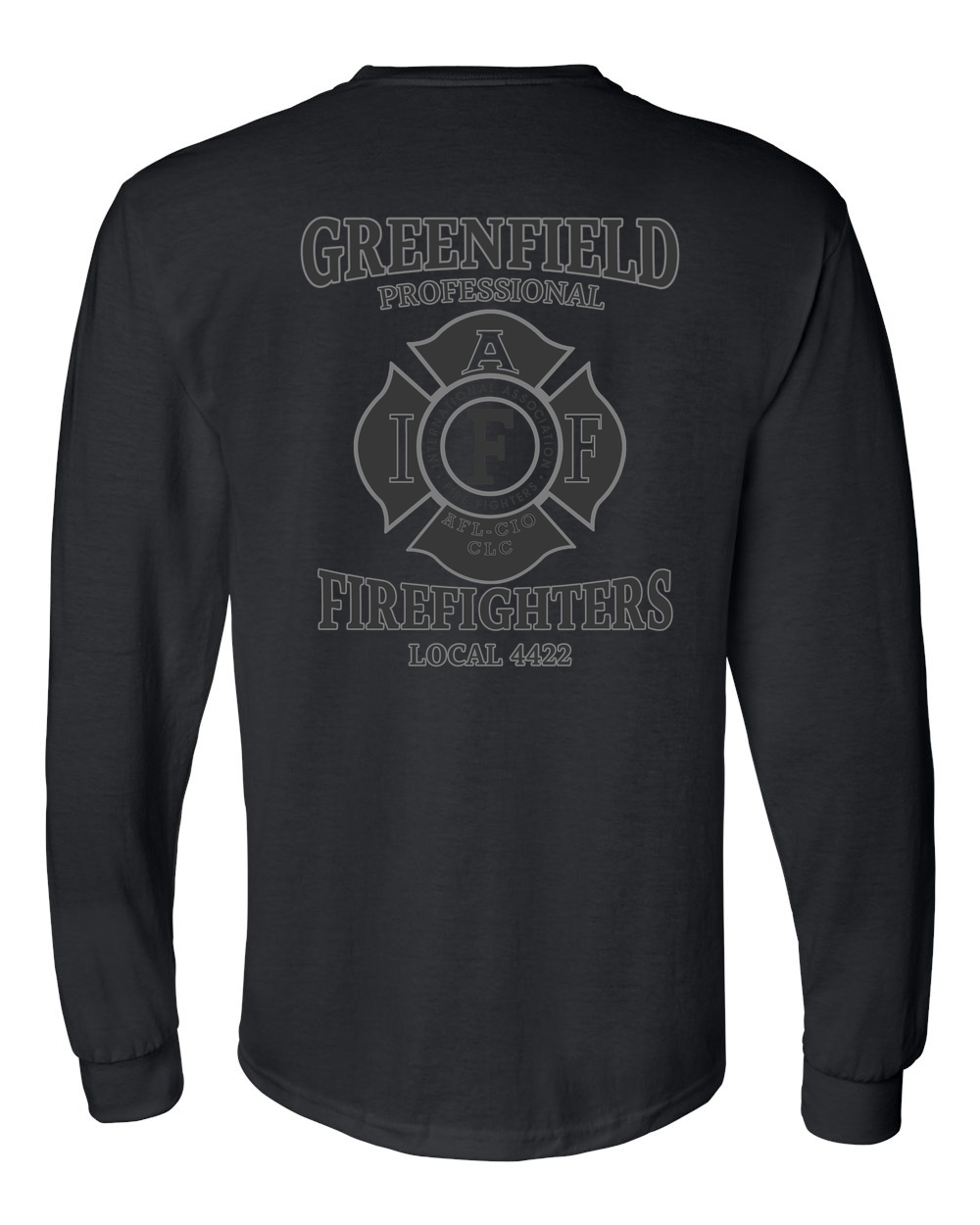 Greenfield Union Long-Sleeve gildan-8400 black back