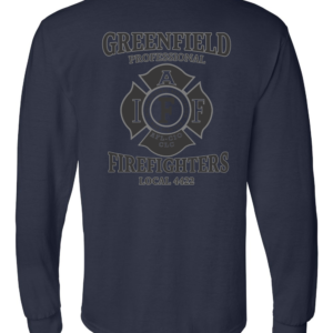 Greenfield Union Long-Sleeve gildan-8400 navy back