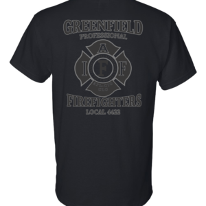 Greenfield Union T-Shirt gildan-8000 black back