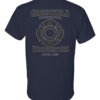 Greenfield Union T-Shirt gildan-8000 navy back