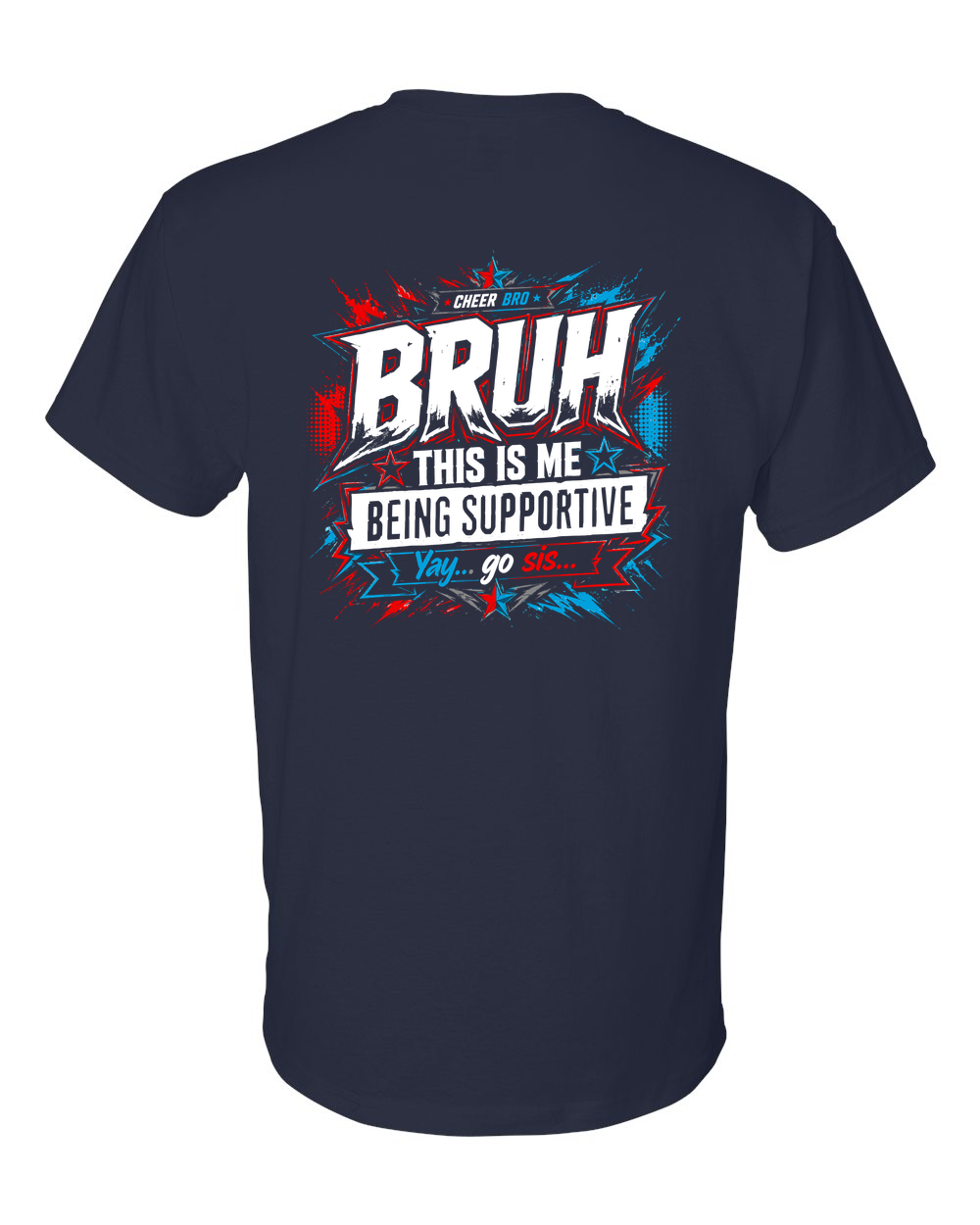 HPX Bruh T-Shirt Navy back