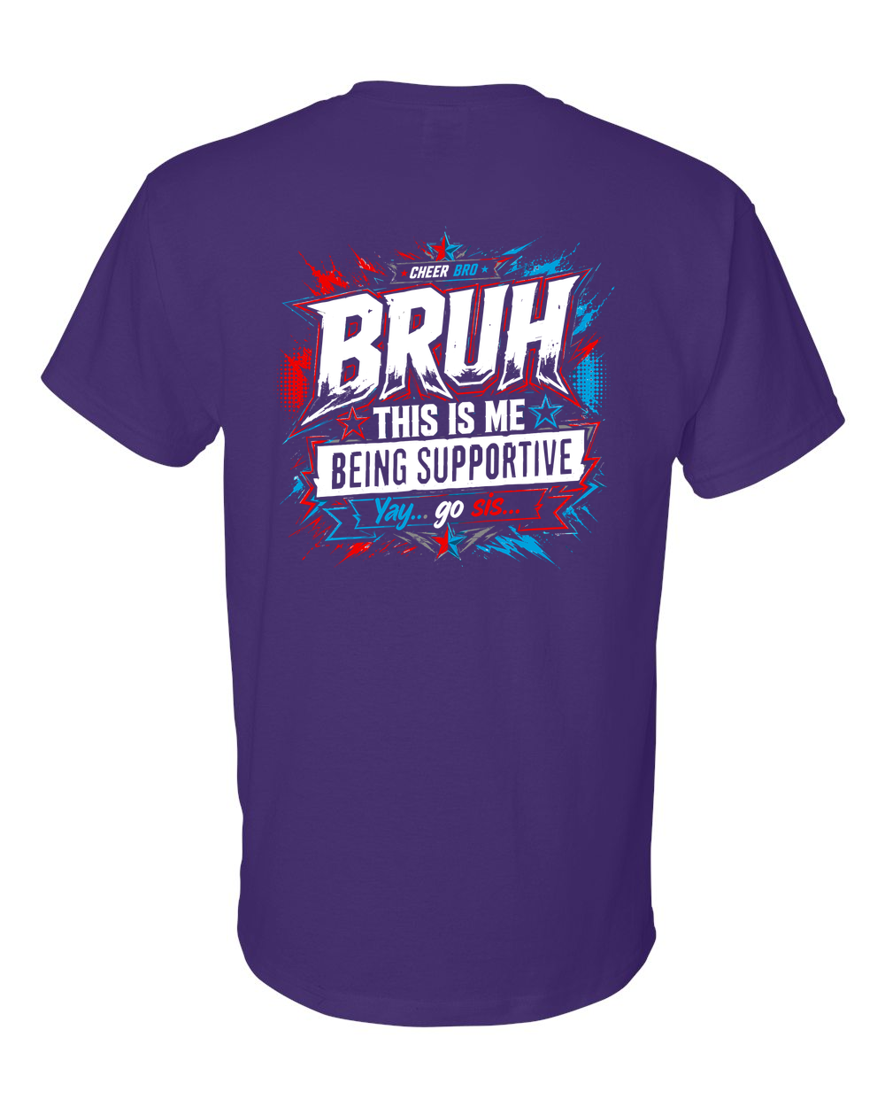HPX Bruh T-Shirt Purple back