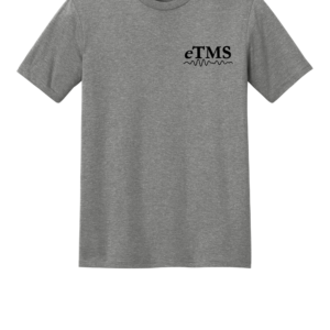 eTMS Restoring Hope T-Shirt Grey Frost front with eTMS left chest
