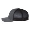 JLC Services Richardson 110 hat — Charcoal/Black side view