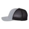JLC Services Richardson 110 hat — Heather Grey/Black side view