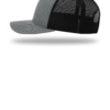 JLC Services Richardson 112 hat — Heather Grey/Black side view