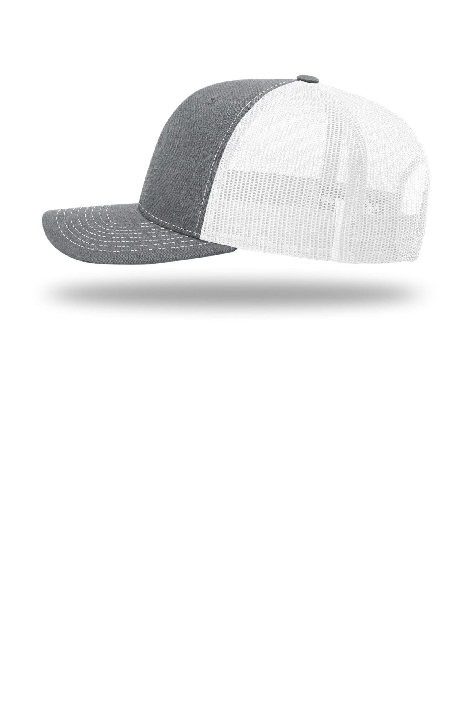 JLC Services Richardson 112 hat — Heather Grey/White side view