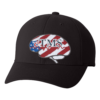 eTMS Hat Flexfit 6580 — Black front view