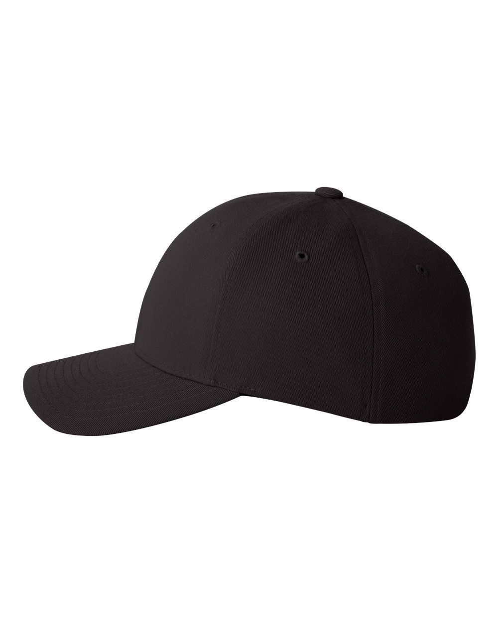 eTMS Hat Flexfit 6580 — Black side view