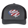 eTMS Hat Richardson 110 — Charcoal/Black front view