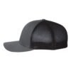 eTMS Hat Richardson 110 — Charcoal/Black side view