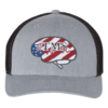 eTMS Hat Richardson 110 — Heather Grey/Black front view