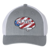 eTMS Hat Richardson 110 — Heather Grey/White front view