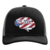 eTMS Hat Richardson 112 — Black/Charcoal front view
