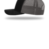 eTMS Hat Richardson 112 — Black/Charcoal side view