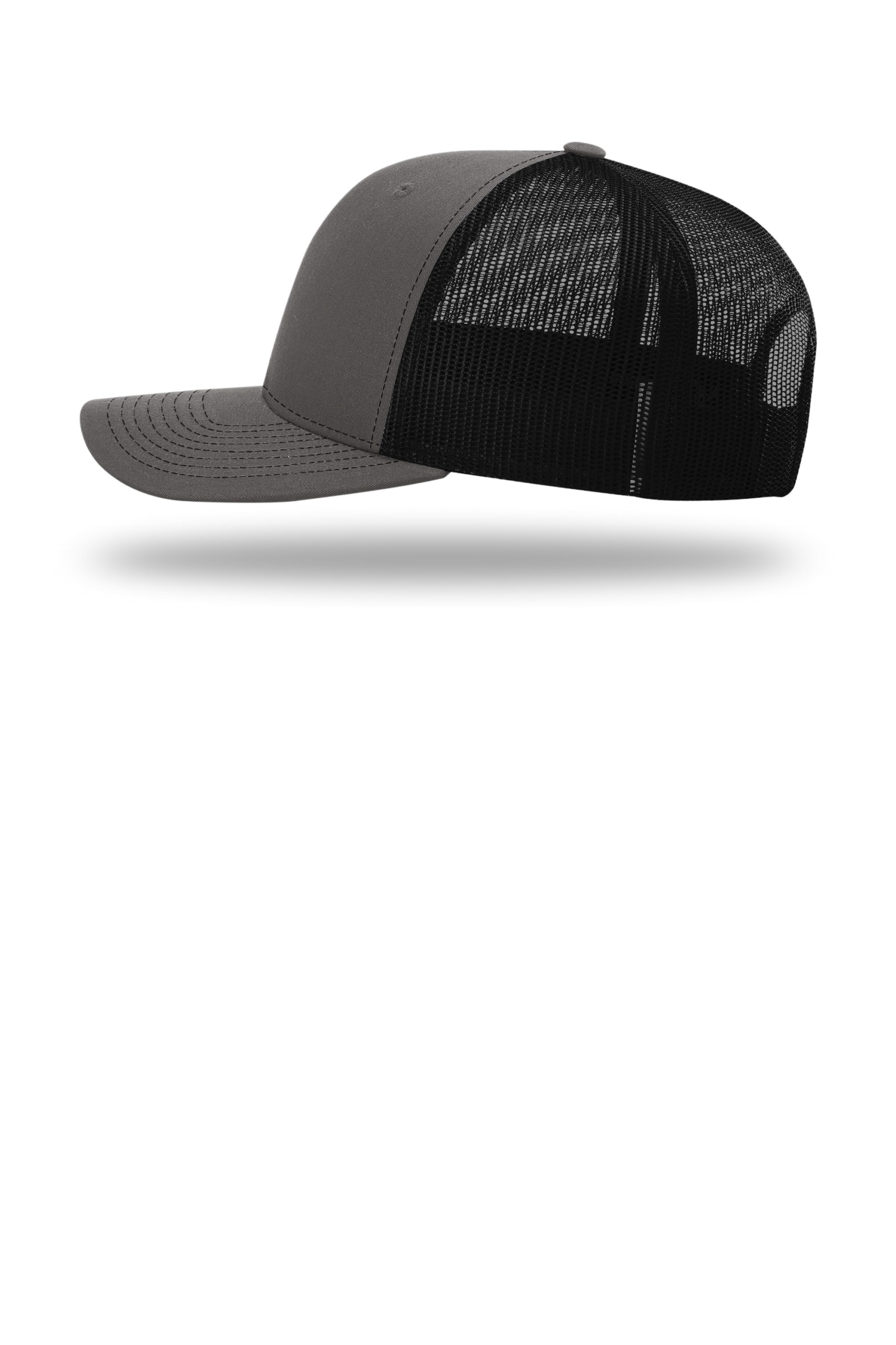 eTMS Hat Richardson 112 — Charcoal/Black side view