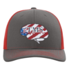 eTMS Hat Richardson 112 — Charcoal/Red front view