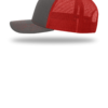 eTMS Hat Richardson 112 — Charcoal/Red side view