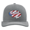 eTMS Hat Richardson 112 — Heather Grey/White front view